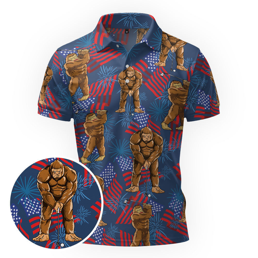 Patriotic Bigfoot Golf