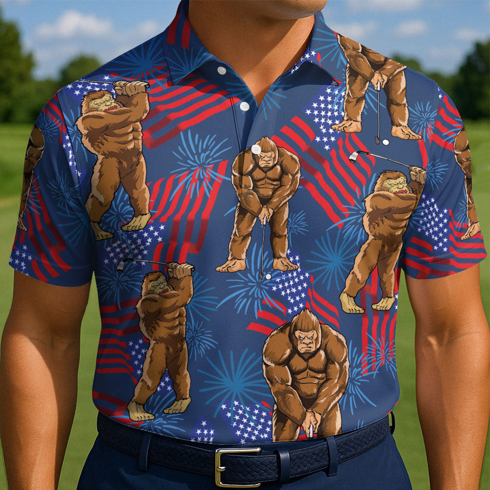 Patriotic Bigfoot Golf