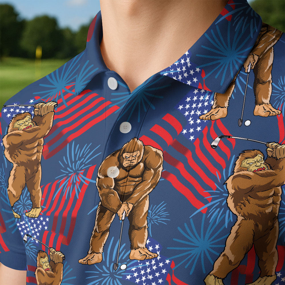 Patriotic Bigfoot Golf
