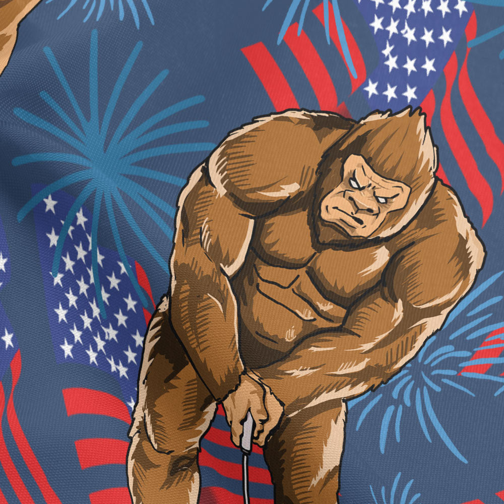 Patriotic Bigfoot Golf