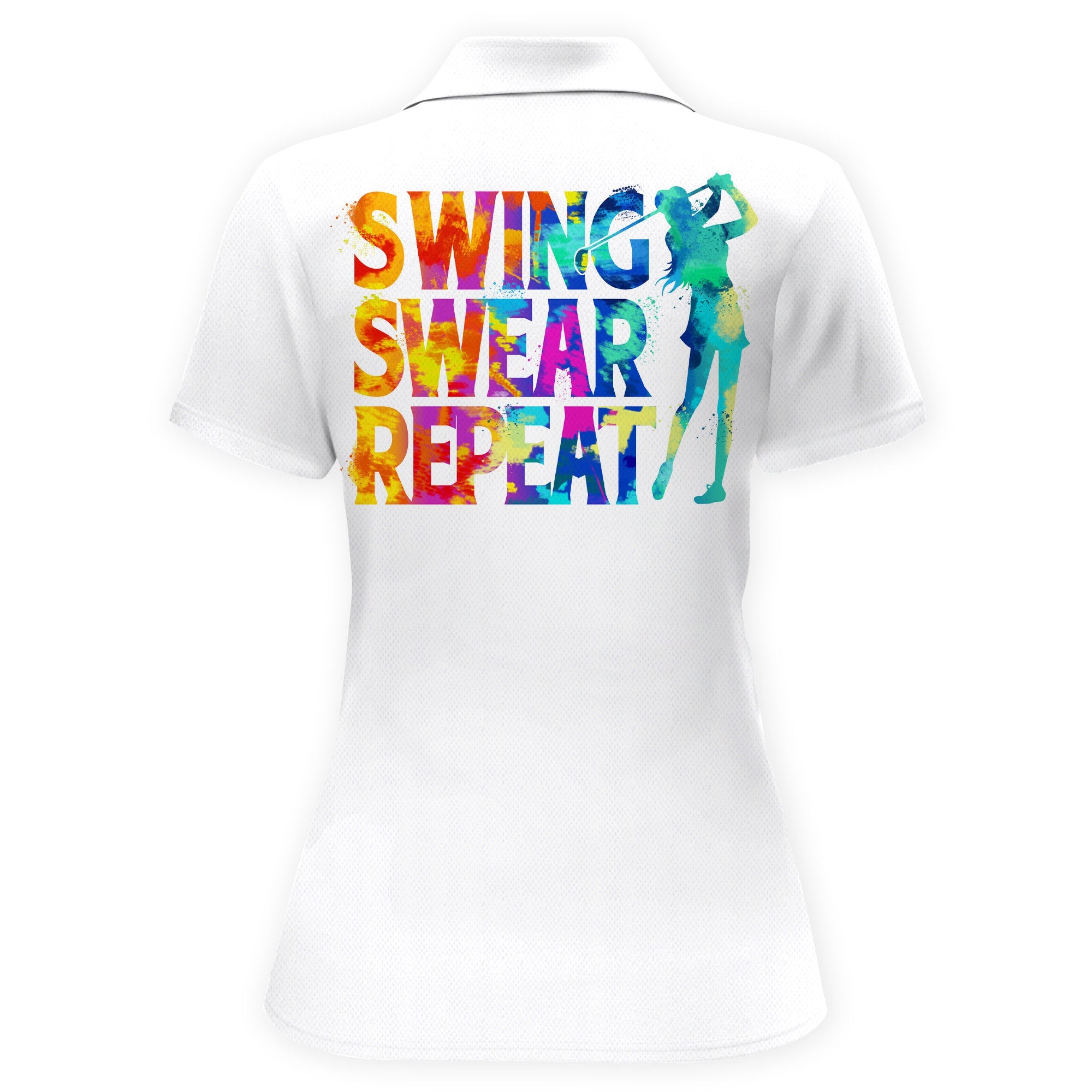 Patriotic Swing Splash Women Polo Shirt