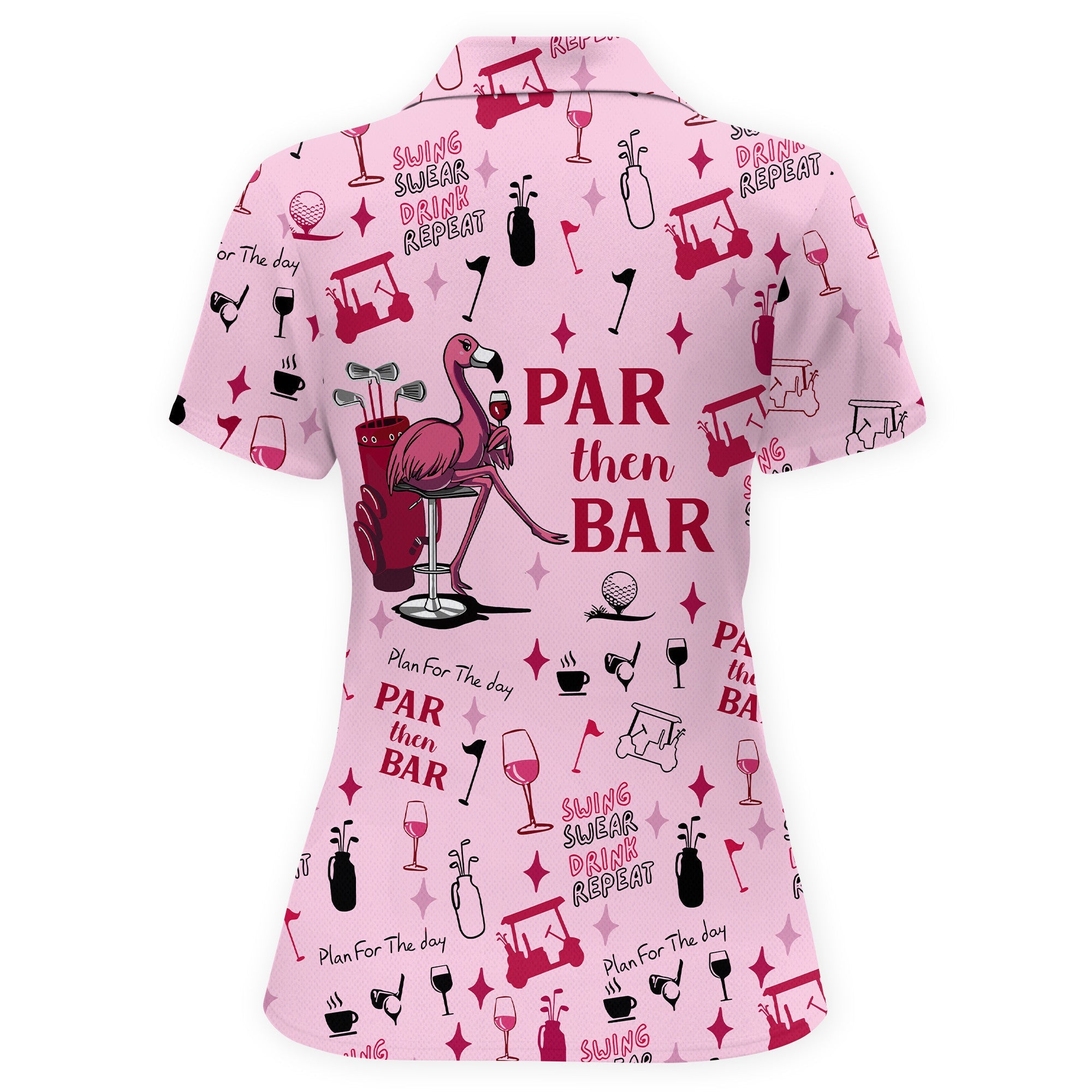 Pink Par Queen Women Polo Shirt