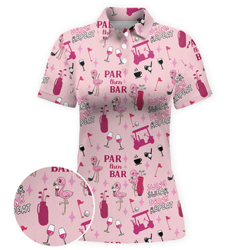Pink Par Tee Women Polo Shirt