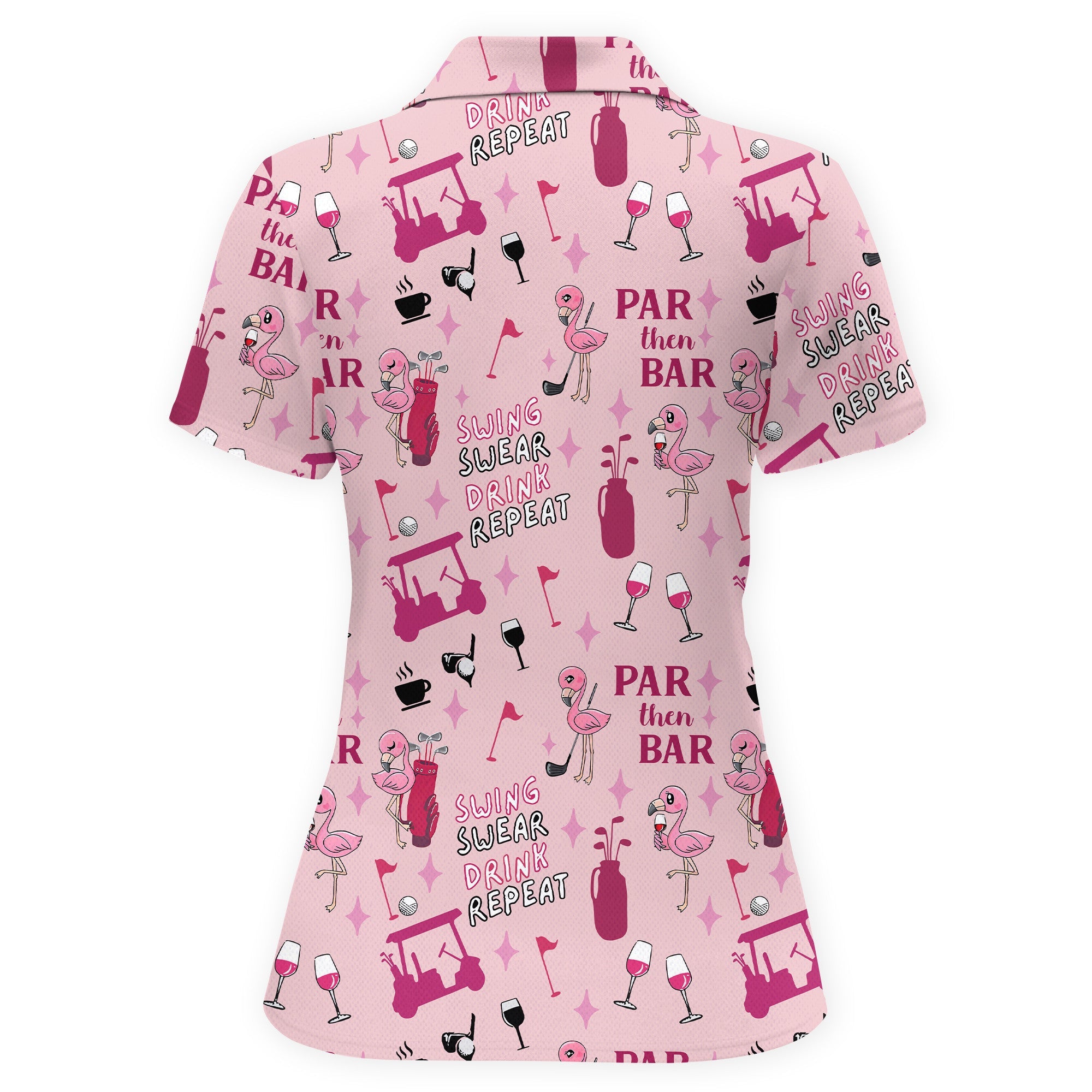 Pink Par Tee Women Polo Shirt