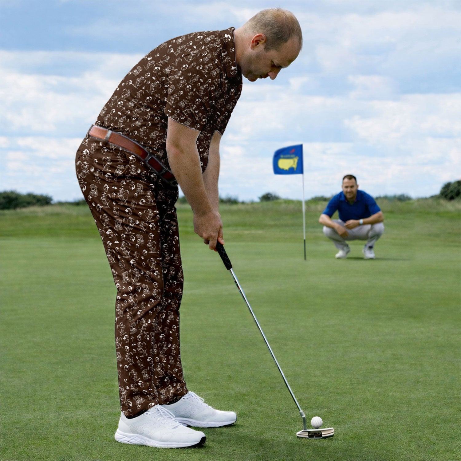 Dachshund Pattern Golf Set For Men, Funny Golf Set, Golf Gift For Golfer
