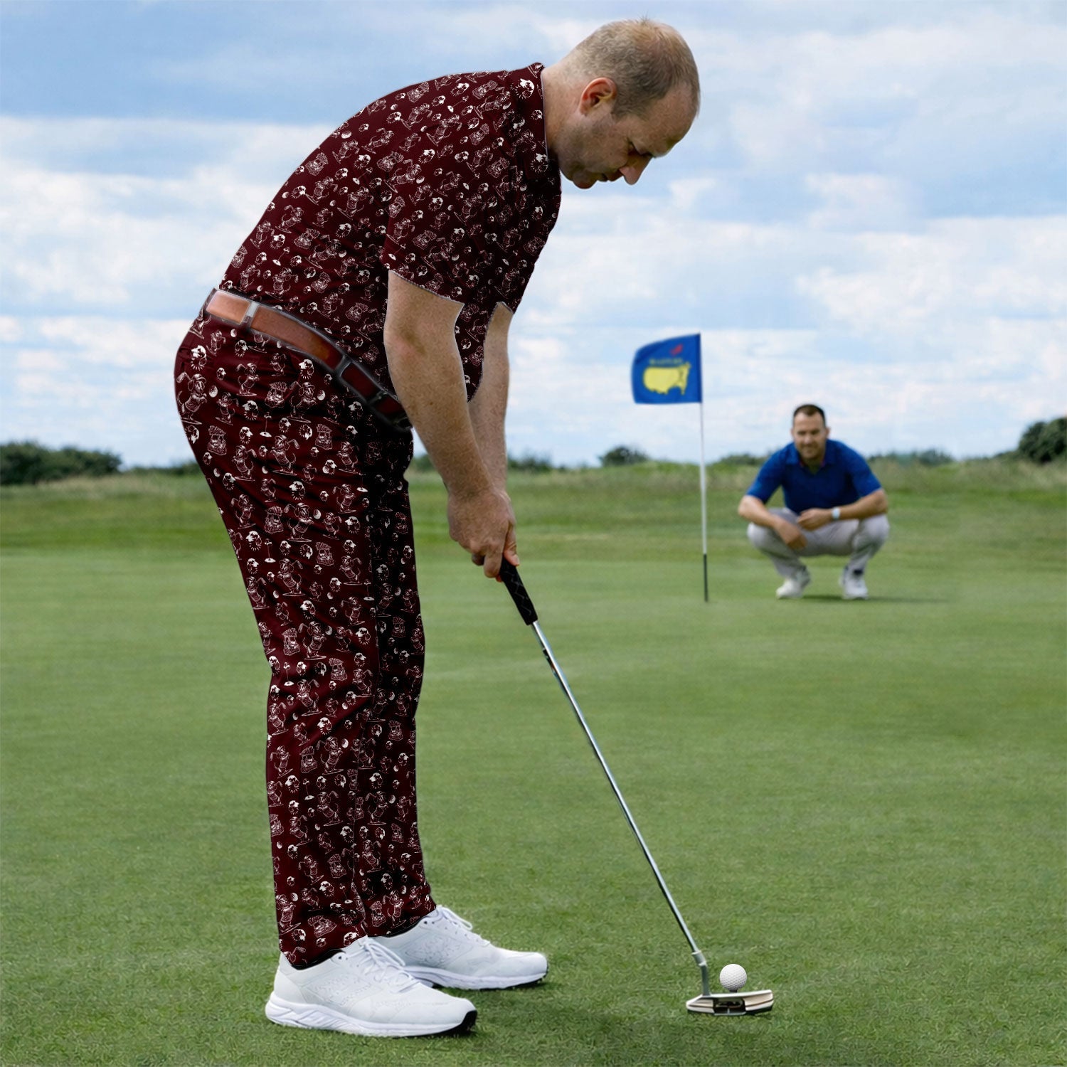 Dachshund Pattern Golf Set For Men, Funny Golf Set, Golf Gift For Golfer