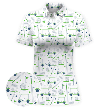 Retro Tee Ride Women Polo Shirt