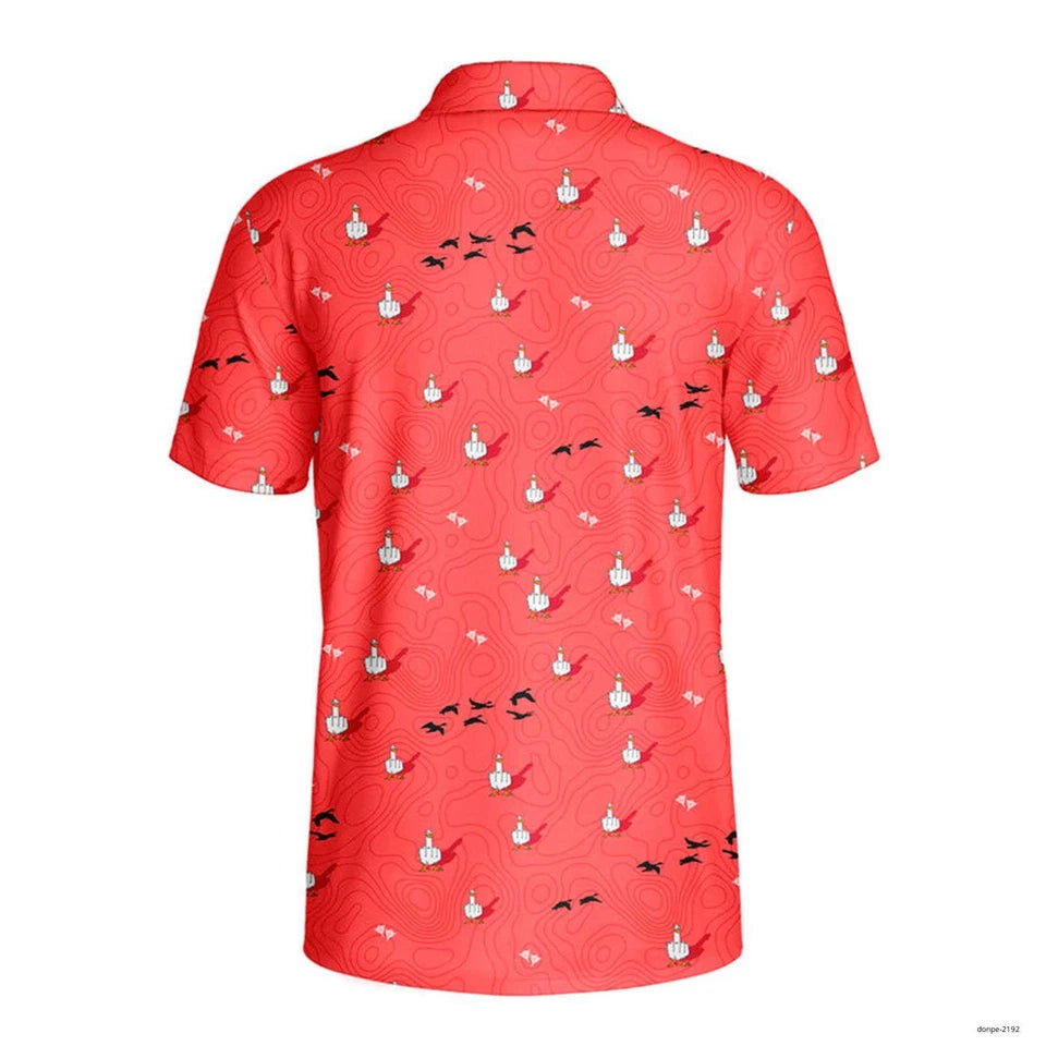 Sexy Bikini Booty Pattern Golf Polo Shirt For Men, Funny Golf Shirt, Golf Gift For Men