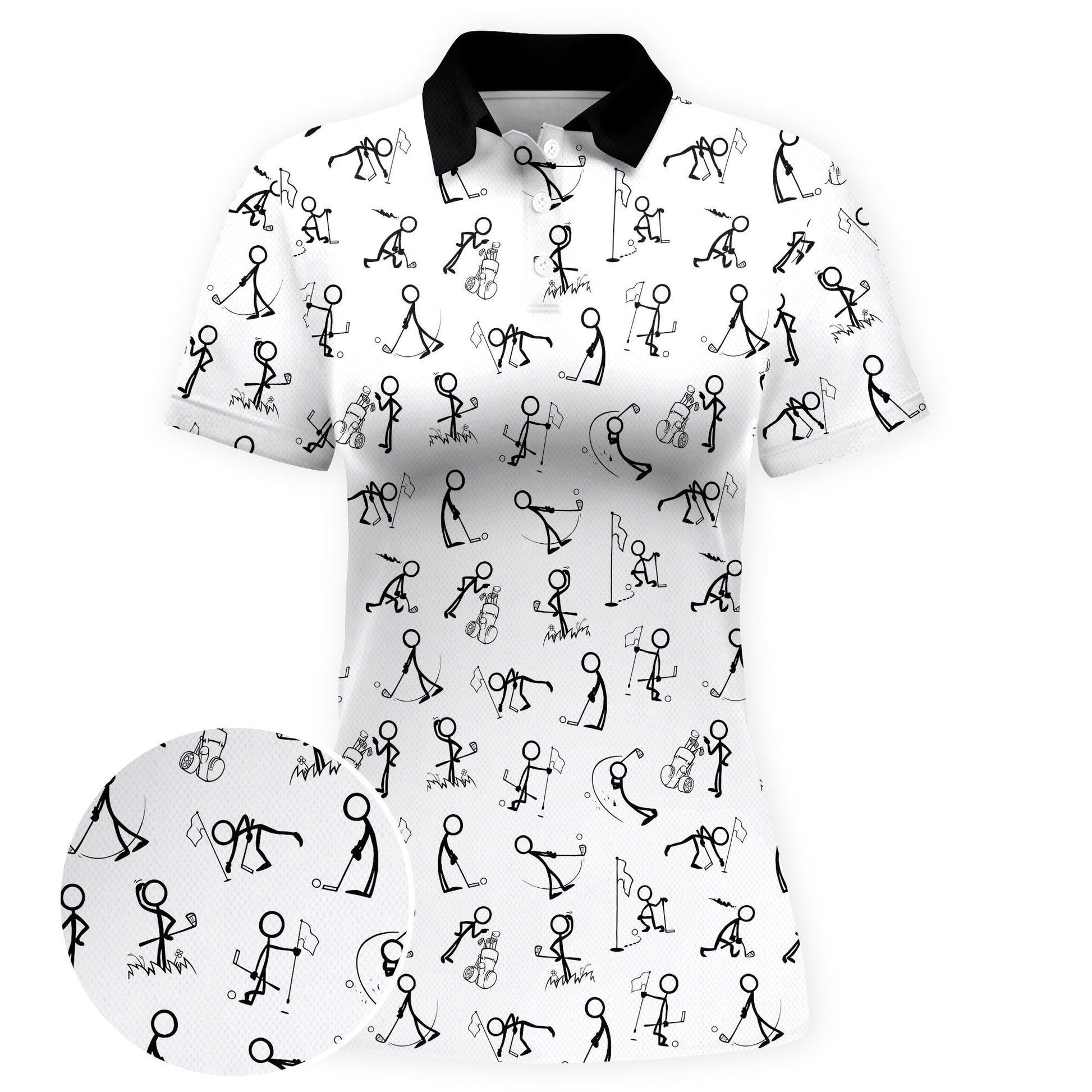 Sticker Swing Women Polo Shirt