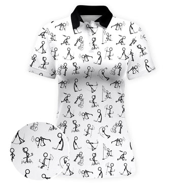 Sticker Swing Women Polo Shirt