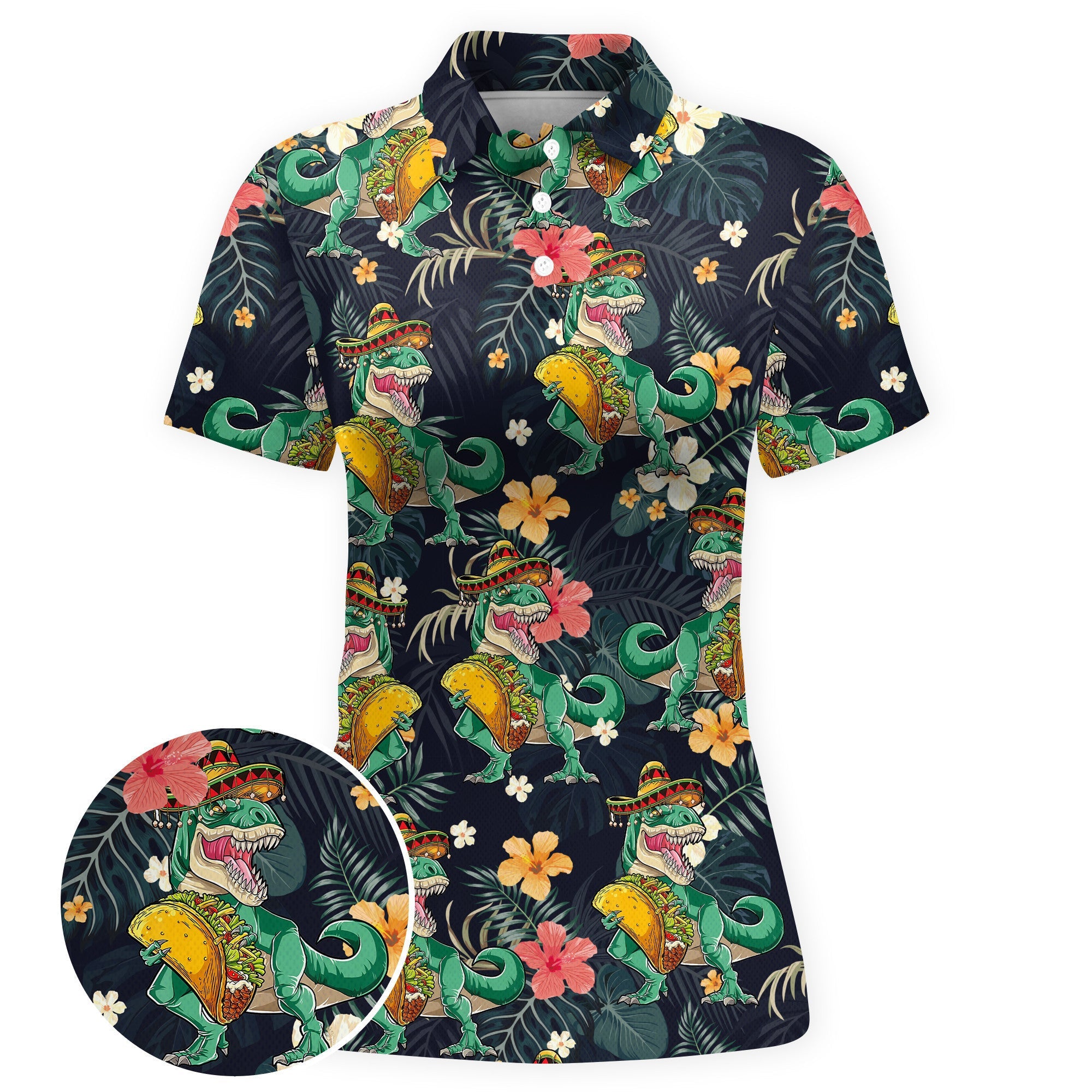 Taco Rex Fiesta Women Polo Shirt