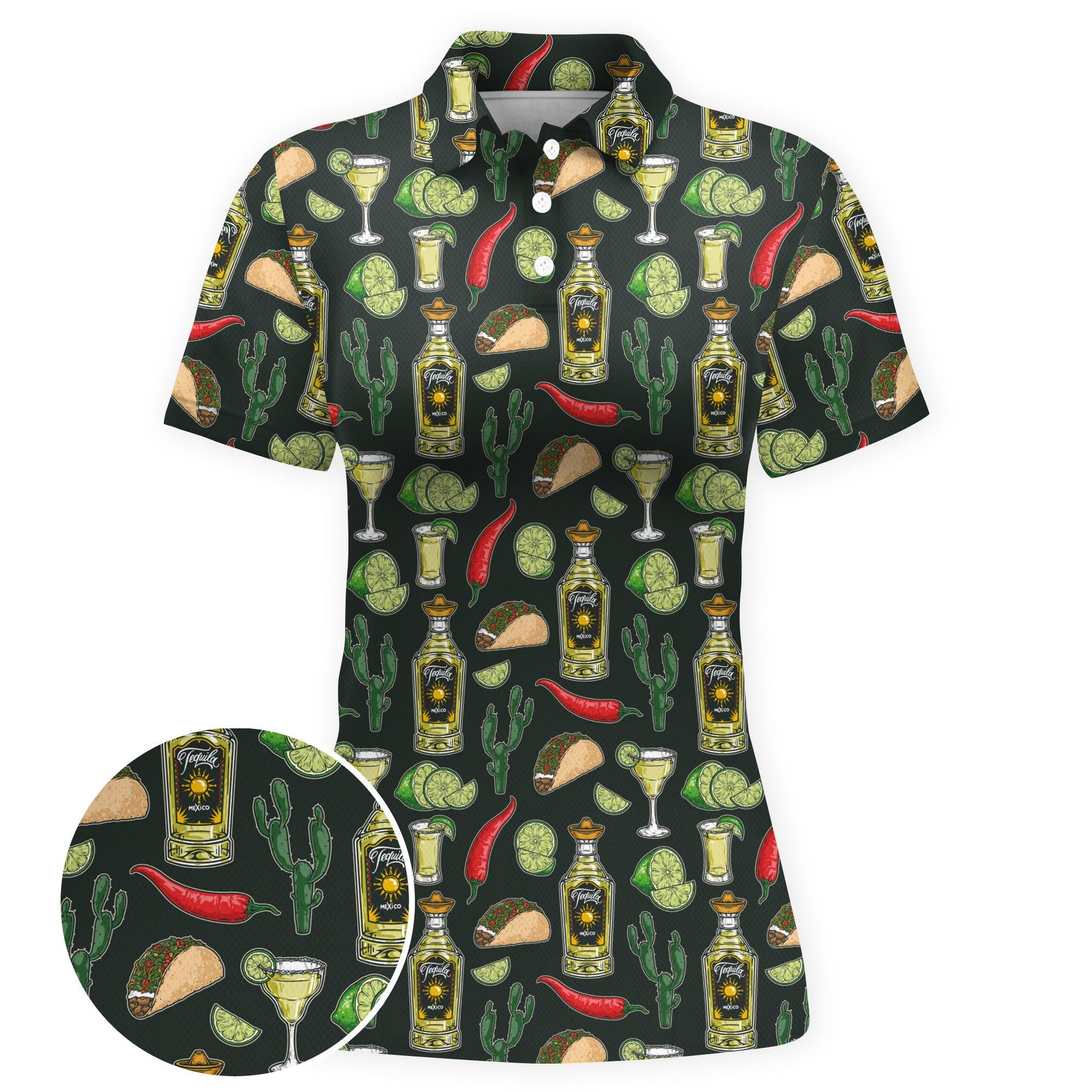 Tequila Taco Time Women Polo Shirt